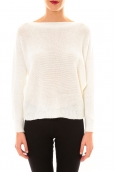 De Fil en Aiguille Pull Galina blanc