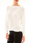 De Fil en Aiguille Pull Galina blanc