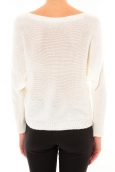 De Fil en Aiguille Pull Galina blanc