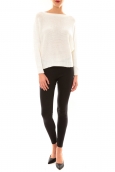 De Fil en Aiguille Pull Galina blanc