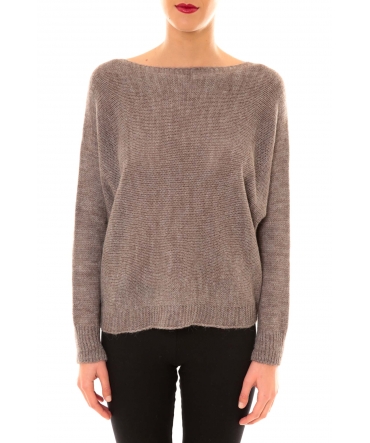 De Fil en Aiguille Pull Galina taupe