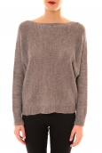 De Fil en Aiguille Pull Galina taupe