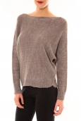 De Fil en Aiguille Pull Galina taupe