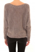 De Fil en Aiguille Pull Galina taupe