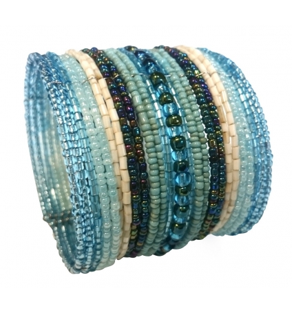 LVDLM Bracelet en perles Louisa bleu