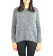 Pull Effet Noix Coco Anthracite 