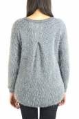 Pull Effet Noix Coco Anthracite 