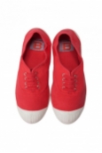 Bensimon Tennis à lacets Rouge