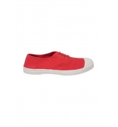 Bensimon Tennis à lacets Rouge