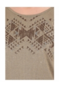 Tee Shirt Manches courtes motif irisé Kaki  S164006