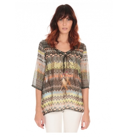 Les Petites Bombes Blouse Voile Multicolore S 165702