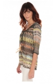 Blouse Voile Imprimé Multicolore S 165702