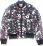 BOMBER JKTBOMBERW OUATINE SCHOTT PINK/ROSES