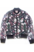 BOMBER FEMME OUATINE SCHOTT PINK/ROSES