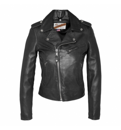 VESTE PERFECTO SANS CEINTURE SCHOTT Noir LCW1601D  