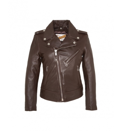 VESTE PERFECTO LCW1601D SANS CEINTURE SCHOTT Taupe VESTE PERFECTO LCW1601D SANS CEINTURE SCHOTT Taupe