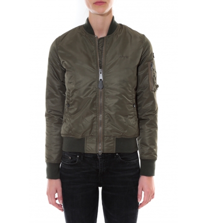 BOMBER FEMME SCHOTT ARMY KAKY JKT AIRFORCE1W