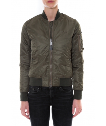 BOMBER FEMME SCHOTT ARMY KAKY