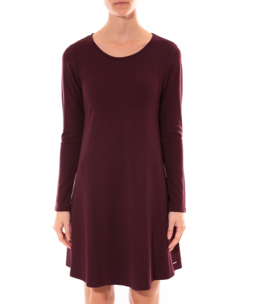 Robe Coquelicot  Col Rond Bordeaux 16202