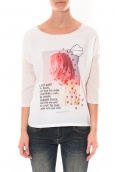 Tee shirt Coquelicot  Blanc 16425