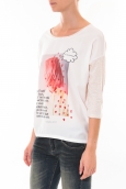 Tee shirt Coquelicot  Blanc 16425