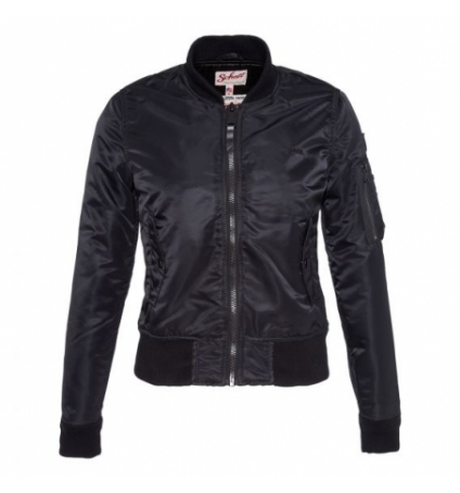 BOMBERS FEMME AMERICAN COLLEGE/SCHOTT Noir BOMBERS FEMME AMERICAN COLLEGE/SCHOTT Noir
