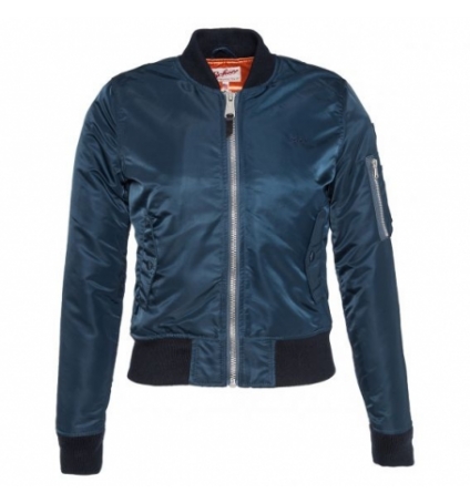 BOMBERS JKT ACW FEM AMERICAN COLLEGE/SCHOTT Navy BOMBERS JKT ACW FEM AMERICAN COLLEGE/SCHOTT Navy