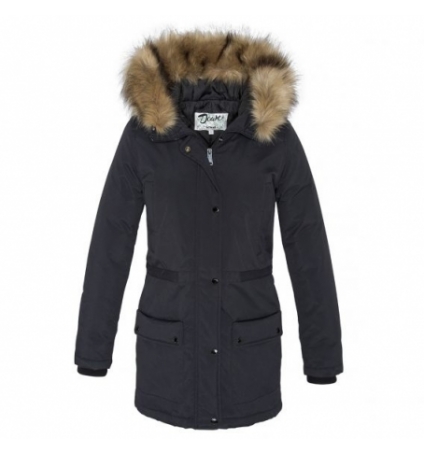 PARKA LUCIA SCHOTT GARNIE PLUMES DE CANARD Noir PARKA LUCIA SCHOTT GARNIE PLUMES DE CANARD Noir