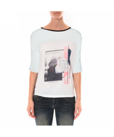 Tee shirt Coquelicot  Blanc 16409