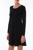 Robe Coquelicot Col Rond Noir 16202