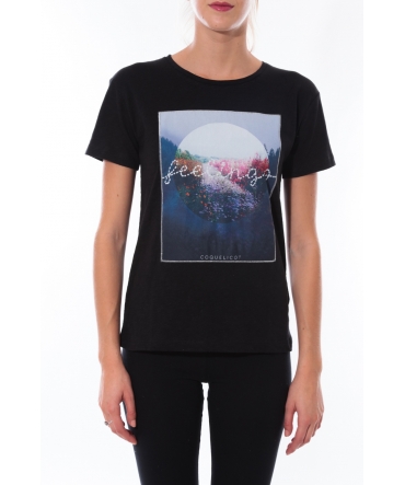 T-shirt Coquelicot Noir 16423