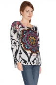 Desigual Pull Maya Blanc 61J21G2