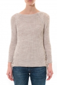 Pull Lacets Beige