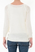 Pull Lacets Blanc