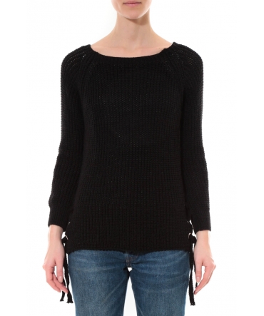 Pull Lacets Noir