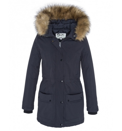 PARKA LUCIA SCHOTT GARNIE PLUMES DE CANARD Navy PARKA LUCIA SCHOTT GARNIE PLUMES DE CANARD Navy