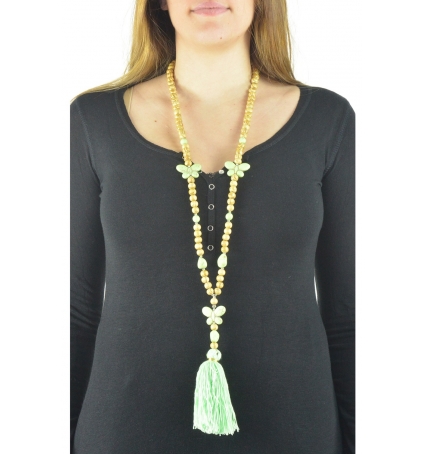 Collier sautoir Fashion Jewelry  Vert