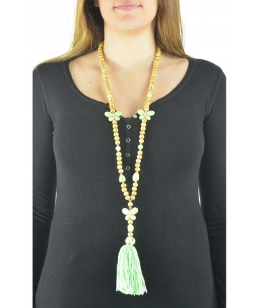 Collier sautoir Fashion Jewelry  Vert