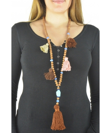 Collier sautoir  Lolilota Marron