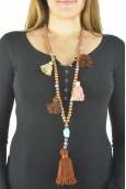 Collier sautoir  Lolilota Marron