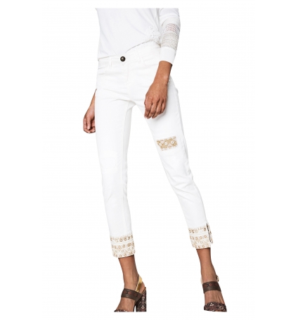 Desigual Jeans Dreams 5  Blanc 72D2WC4