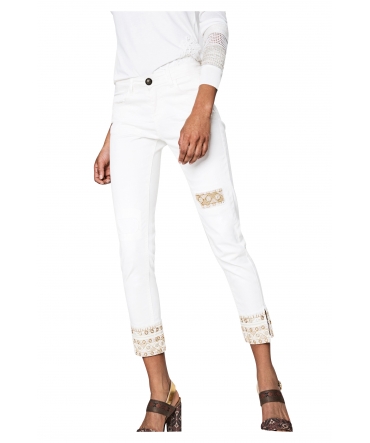 Desigual Jeans Dreams 5  Blanc 72D2WC4