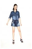 Desigual Short Exotic Blue 73D2JB4