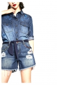 Desigual Short Exotic Blue 73D2JB4