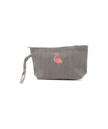 Pochette Flamant Gris