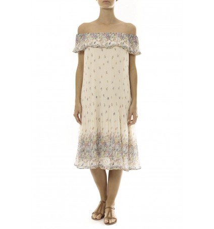 Robe Beige Care of you Imprimée Fleurs F50134