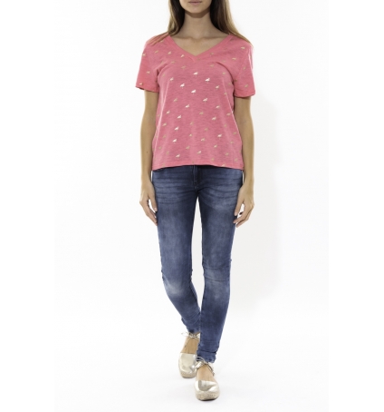 Tee Shirt Zinka Rose signe or KT107