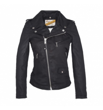 BLOUSON PERFECTO DENIM JKT W JANIS X SCHOTT Black