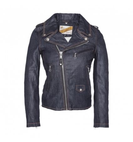 BLOUSON PERFECTO DENIM FEMME SCHOTT Raw Indigo BLOUSON PERFECTO DENIM FEMME SCHOTT Raw Indigo