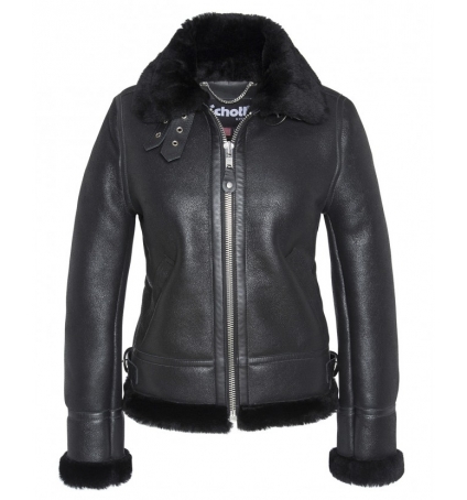 BOMBARDIER FEMME SCHOTT Noir LCW 1257